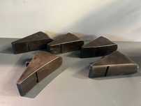 Heble stolarskie „molding planes” – komplet 5 sztuk, używane