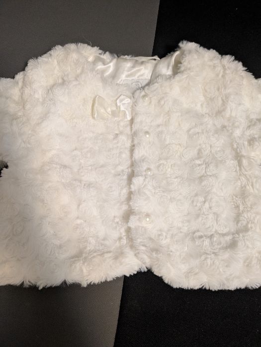 Eleganckie białe bolerko dla dziewczynki rozmiar 92 Cool Club Smyk