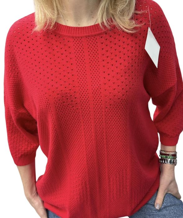 Американка с ажурная вязка. Кашемир