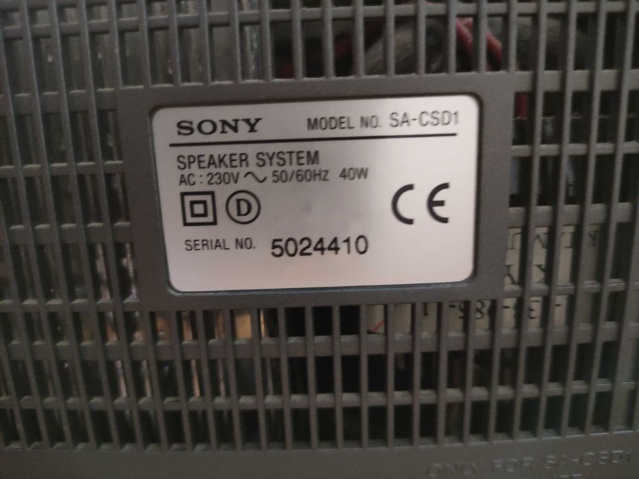 Subwoofer Sony SA CS D1