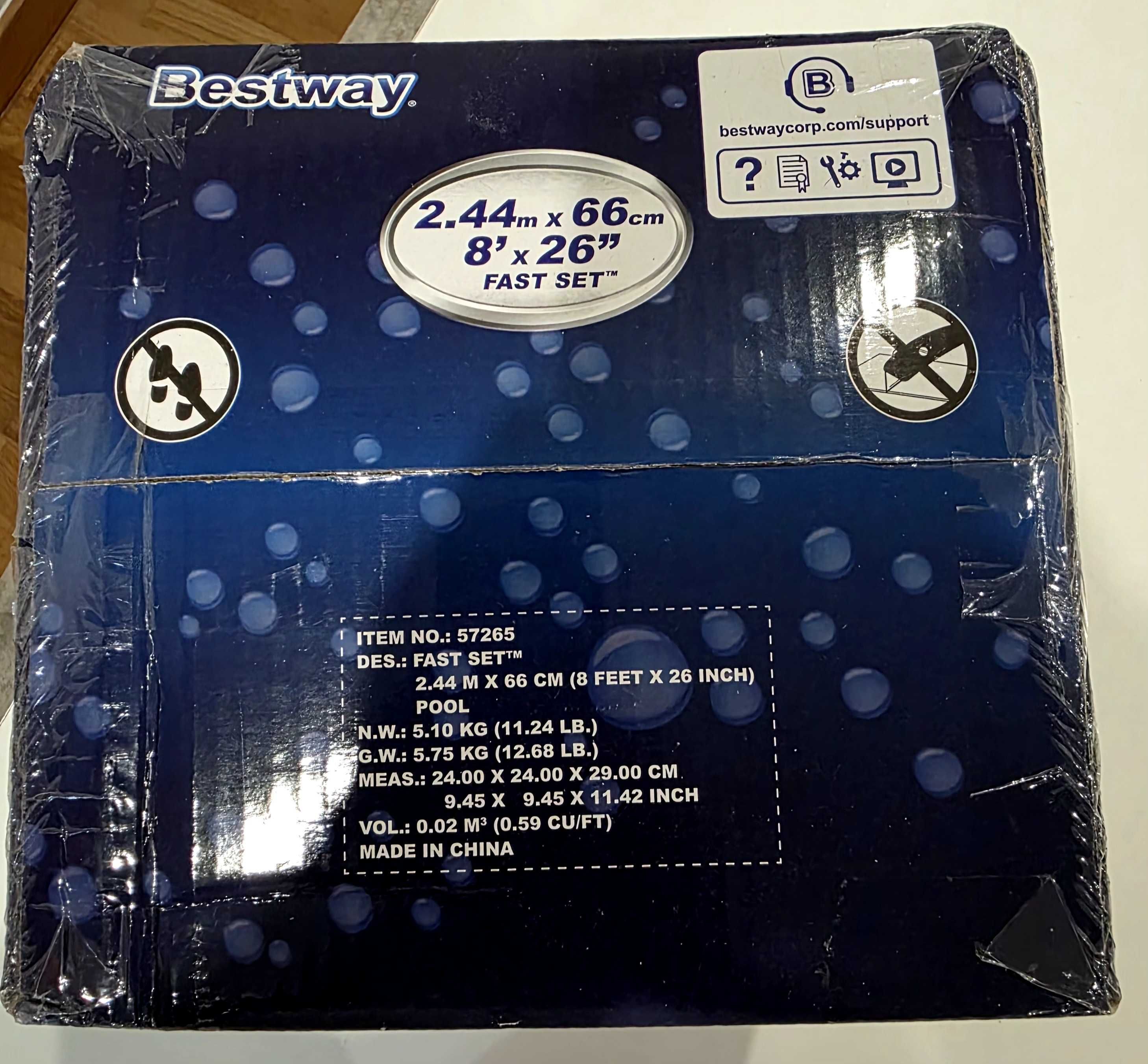Piscina 244 cm x 66 cm Bestway Fast Set