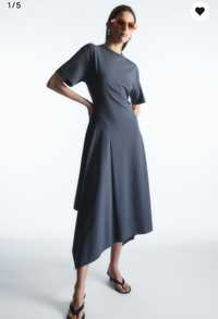 Трикотажна асиметрична сукня COS, m розмір