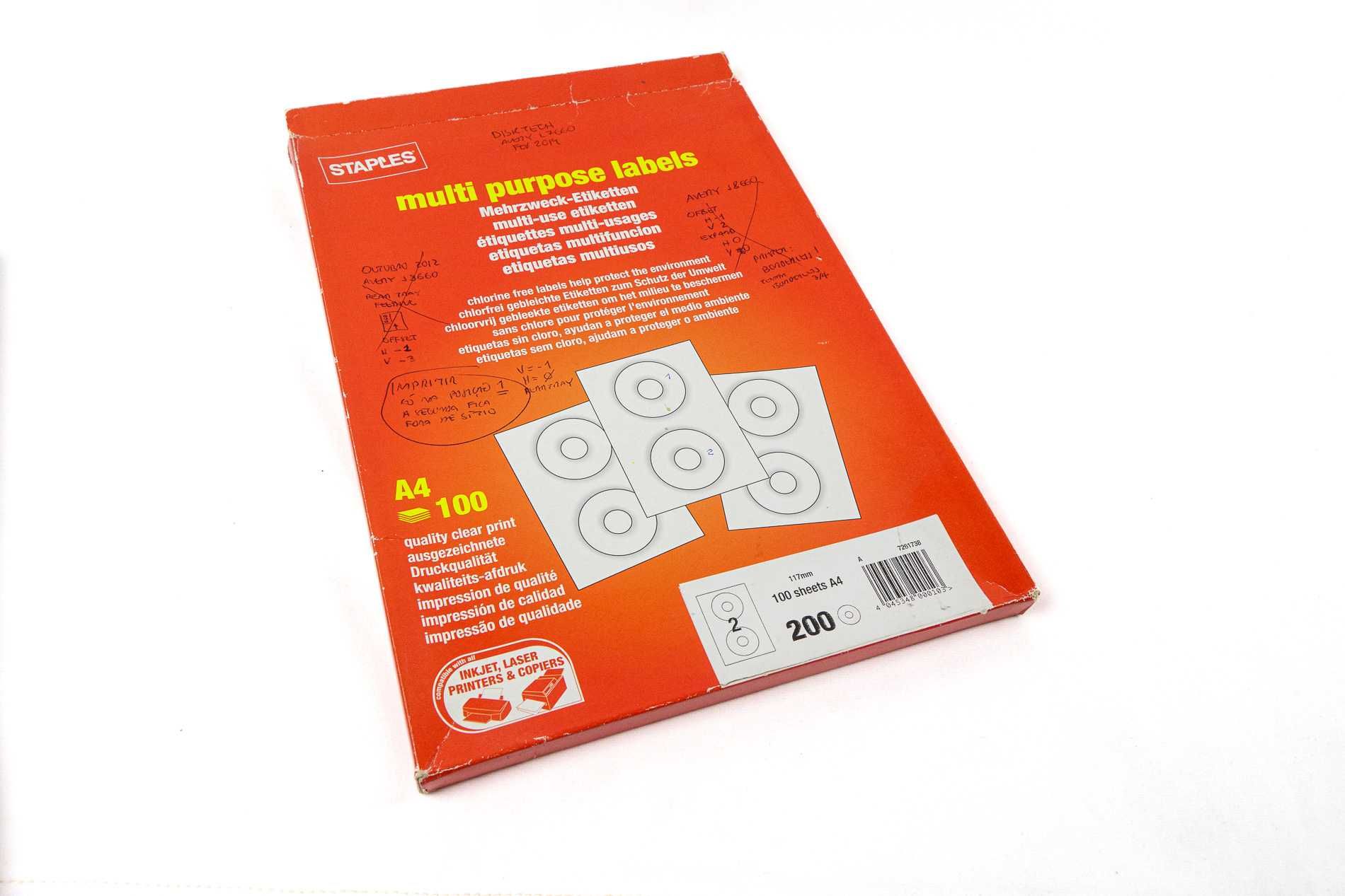 Papel para impressão capas e caixas de CD + aplicador