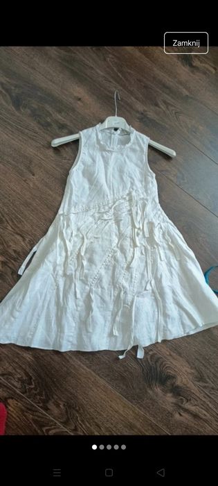 Sukienka len 122-128