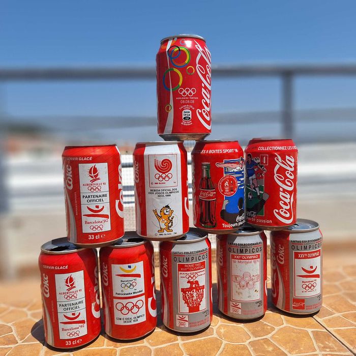 Várias Latas Coca-Cola Jogos Olímpicos