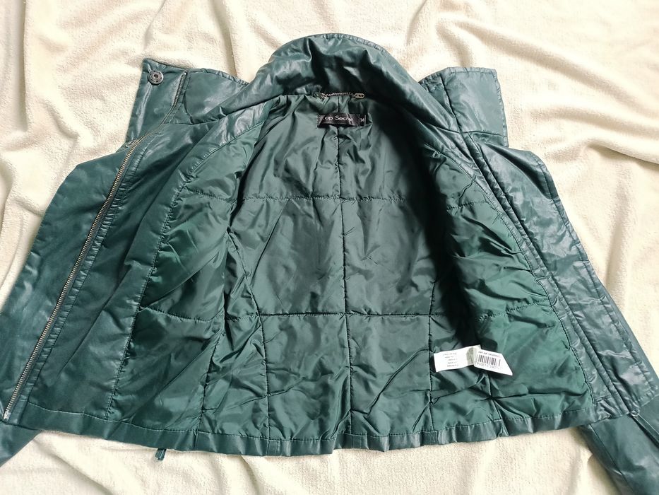 XS/S ramoneska a'la skóra kurtka ocieplana przejściowa jesienna okazja