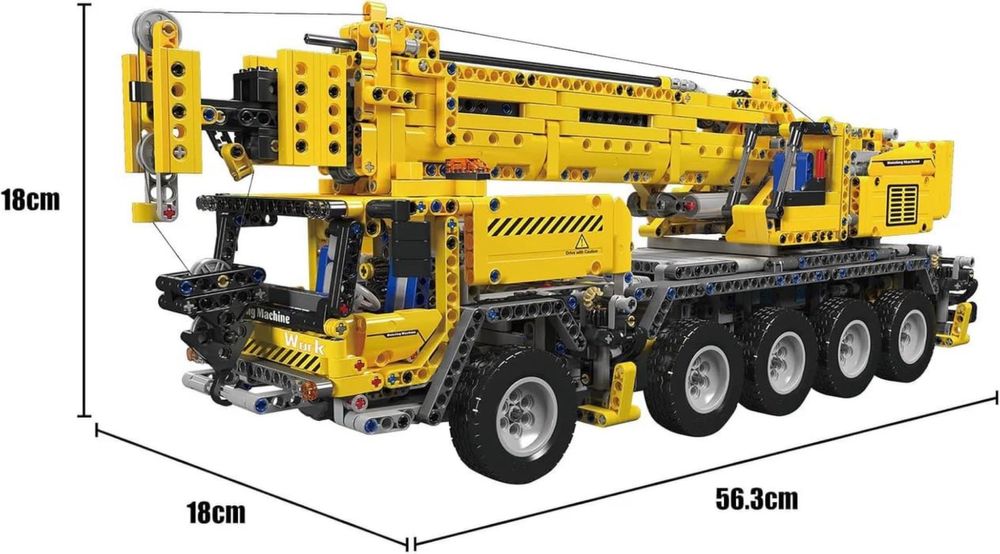 Конструктор Автокран на Радіокеруванні | Mould King 17047 2688 деталей