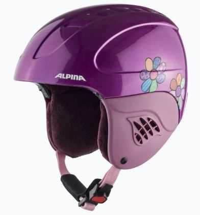 Alpina kask narciarski + gogle dla dziewczynki rozmiar 51-55, jak nowe
