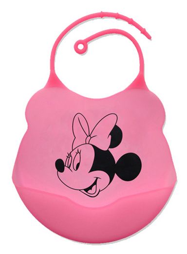 Babetes Silicone Bebé - Mickey, Minnie, Snoopy