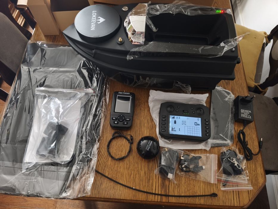 Łódka zamętowa z GPS + Sondą .Super Zestaw !!!