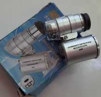 Портативна кишенькова лупа  мікроскоп (Х60) з LED -підсвіткою
