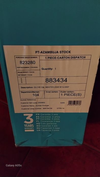 Aquecedor a Óleo,  2500w, Qilive