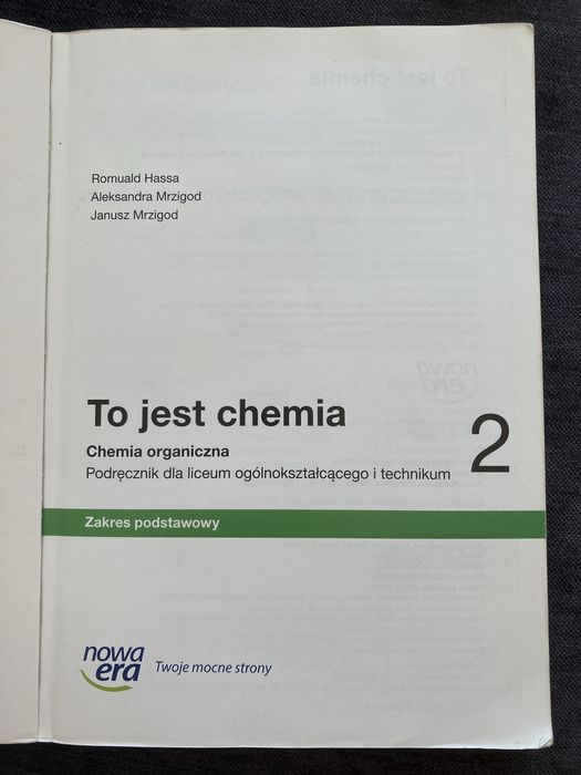 Podręcznik “to jest chemia” 2 nowa era