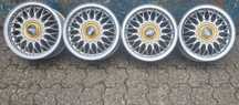Komplet 4x alufelgi BBS, złoto srebrne R15 4x100  felgi aluminiowe