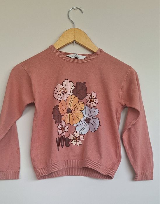 Sweterek hm różowy