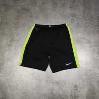 MĘSKIE Krótkie Spodenki Szory Sportowe Nike Dri-Fit Czarne Neon Logo