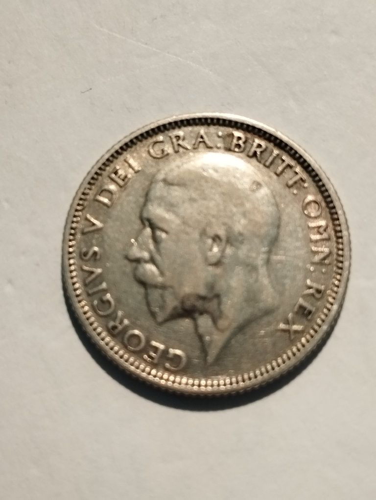 Moeda de 1 Shilling 1933 em Prata de Inglaterra