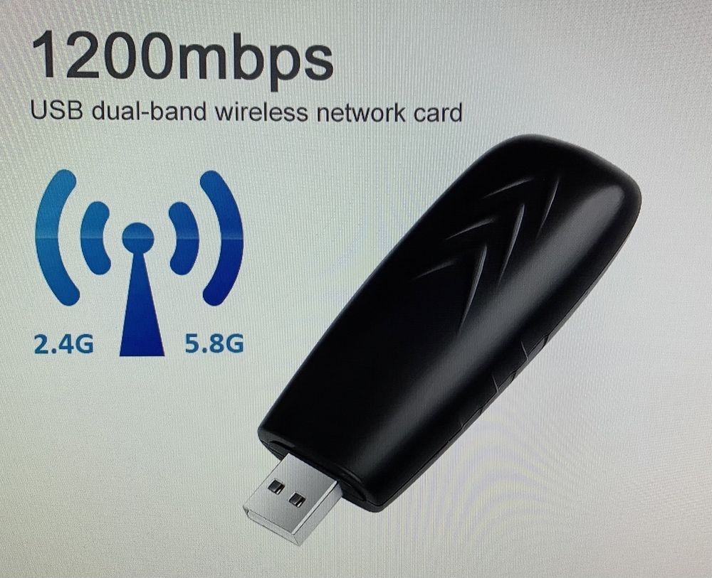 Адапторw WiFi Dual 600-1200MBps 2.4-5.8Ghz Wi fi USB 3.0 і 2.0B