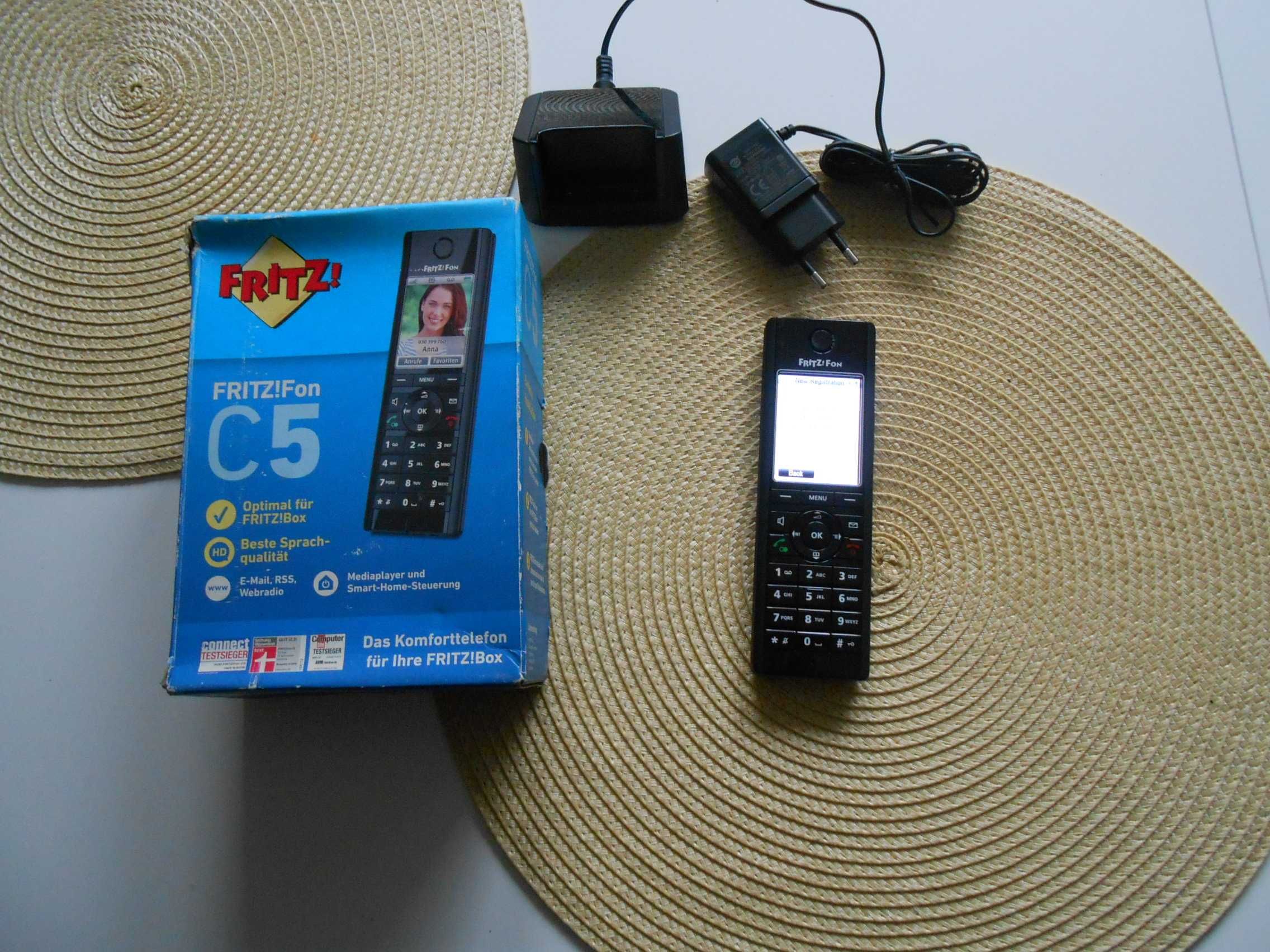 Telefon słuchawka bez przewodowa Fritz!box C5
