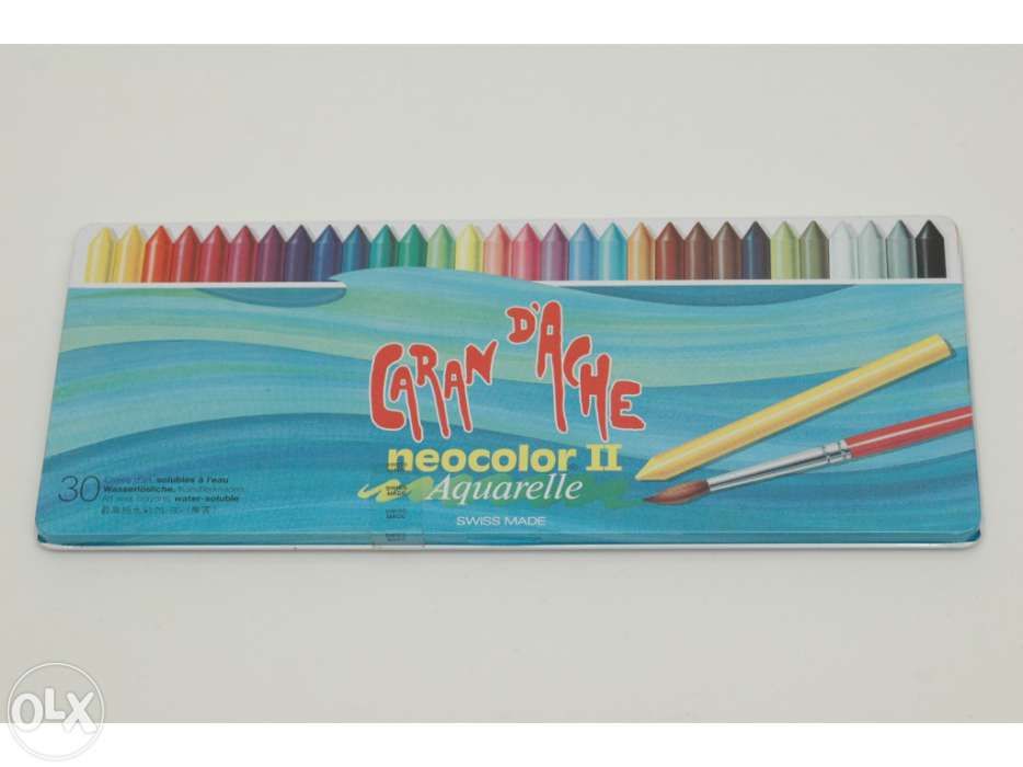 Lápis de cera Caran d'Ache Neocolor II Aquarelle - caixa de 30