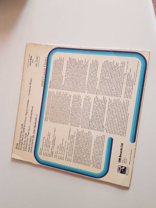 Grieg Norwegian Dances Lyric Suite Homage March winyl 1972 TDK Sony