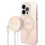Zestaw etui Guess 4G Print MagSafe + ładowarka do iPhone 14 Pro Max 6,