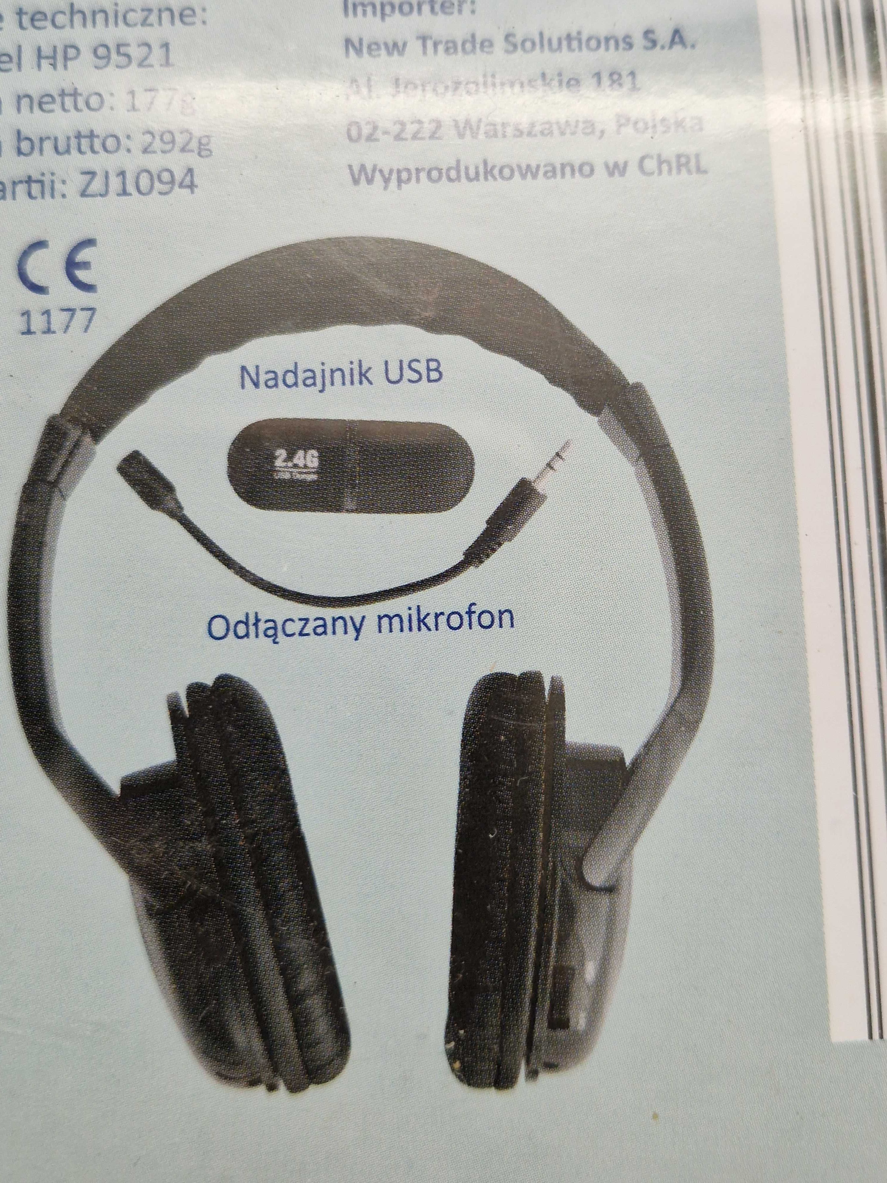 Słuchawki nauszne z mikrofonem bezprzewodowe Clarus