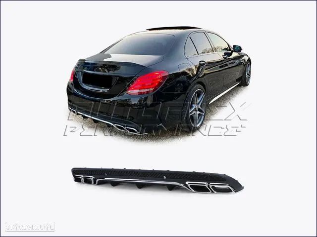 Difusor Traseiro Mercedes C W205  AAP39755