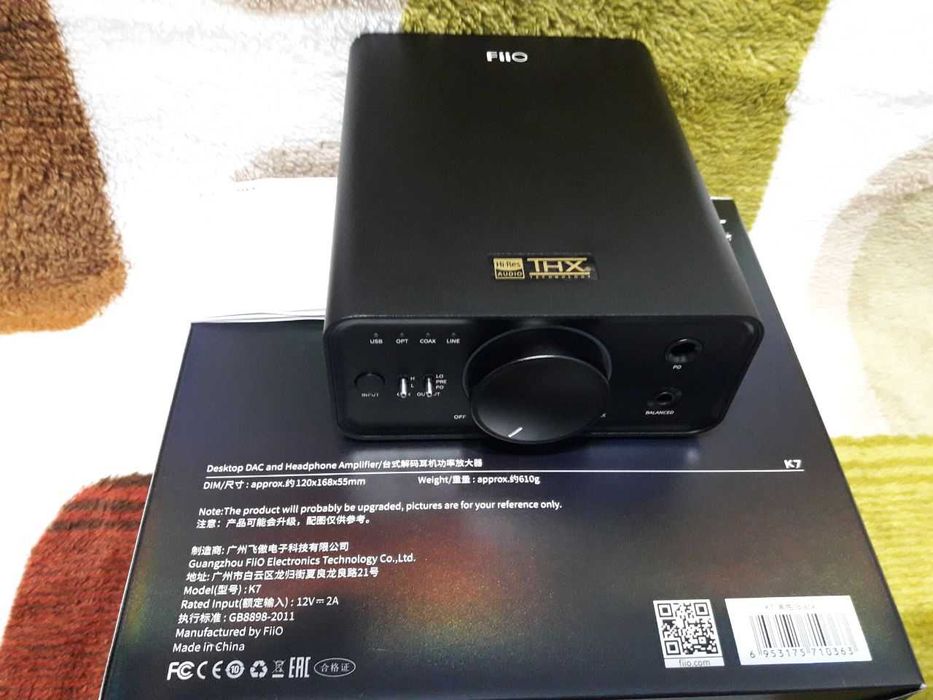 ЦАП с усилителем для наушников FiiO K7 (ещё 3 мес. гарантии)