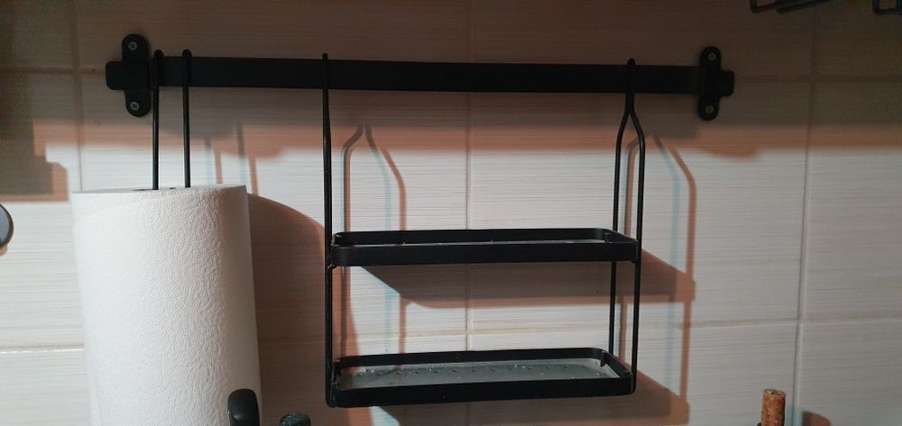 Ikea Kroken reling kuchenny plus półka na przyprawy