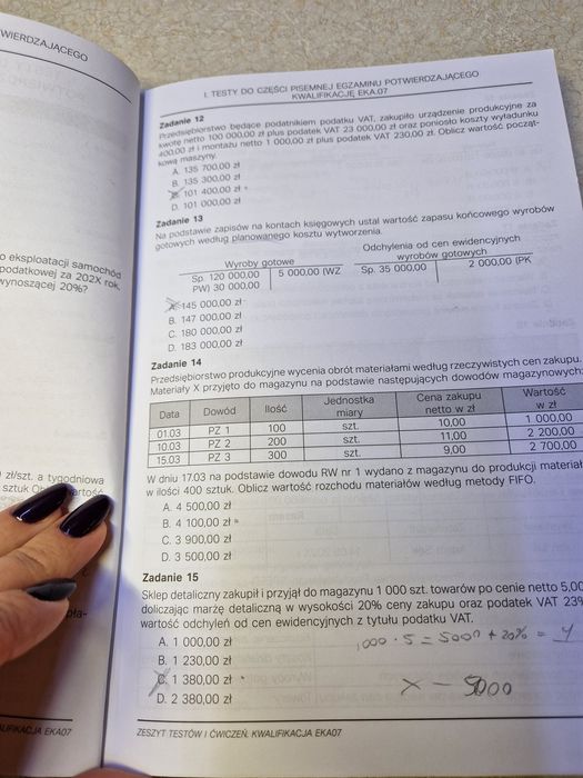 Zeszyt testów i ćwiczeń przygotowujących na egzaminu Bożena Padurek