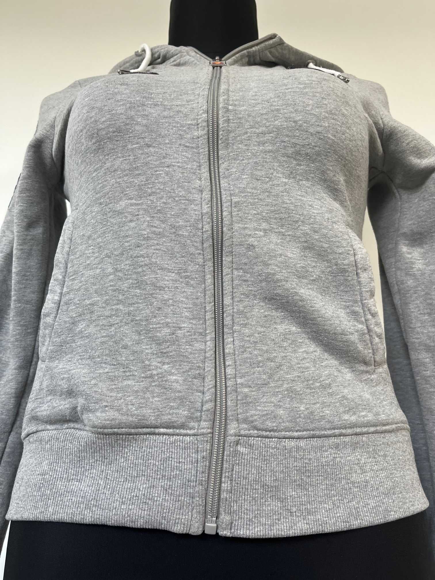 Bluza dresowa damska Ellesse z kapturem szara rozpinana rozm 36 S