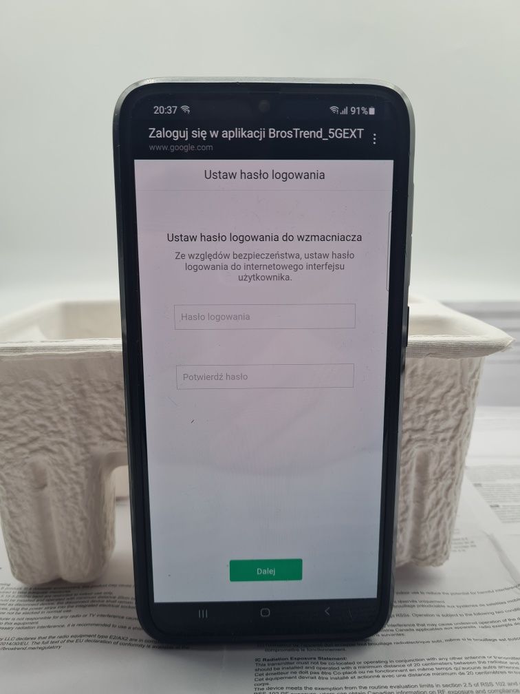 BrosTrend AX1500 WiFi 6 WLAN 2,4GHz/5GHz  wzmacniacz zasięgu sygnału