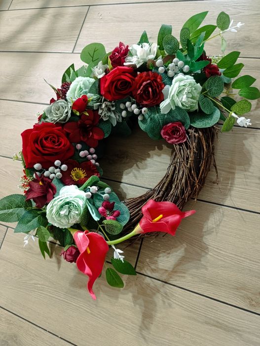 Wiązanka wieniec na grób obciążony