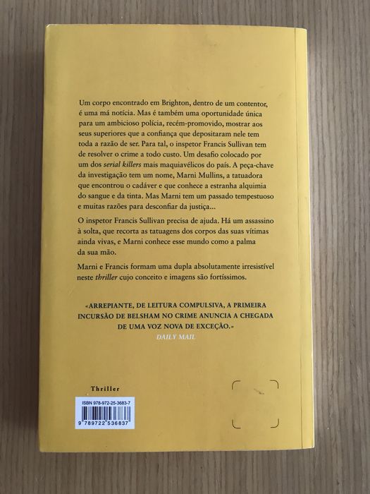 Livro “O Ladrão de Tatuagens” de Alison Belsham