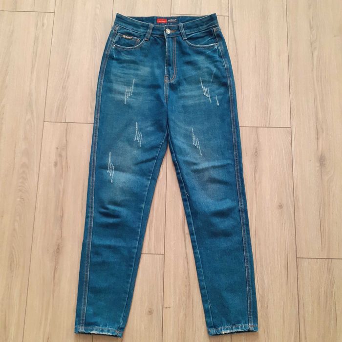 Джинси  МОМ висока посадка