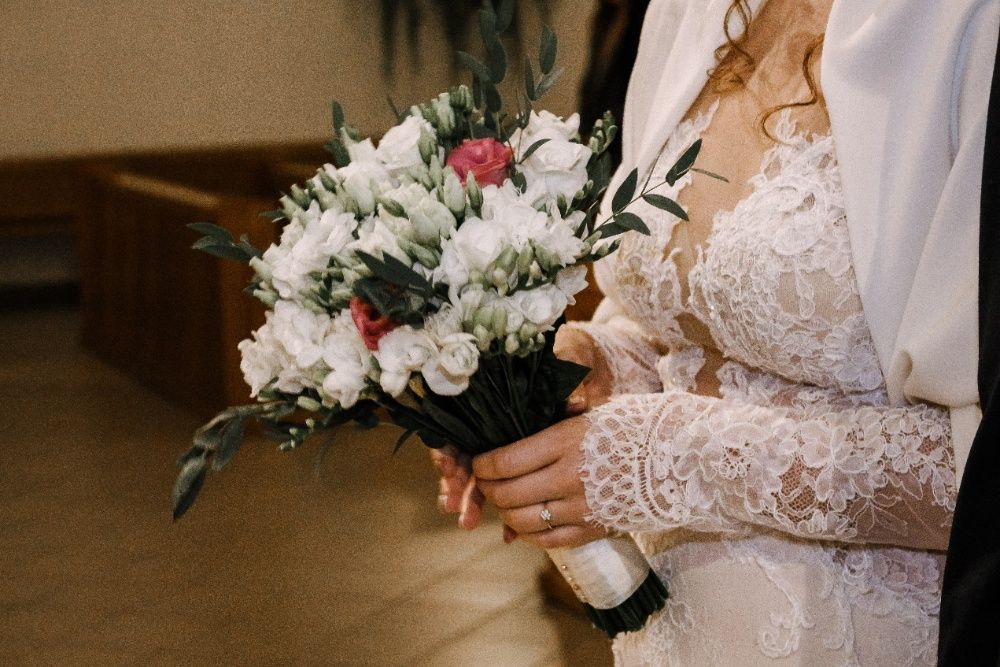 Wyjątkowa suknia ślubna Vanilla Sposa 1855 + długi welon gratis