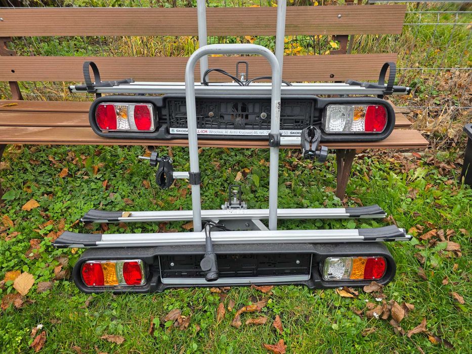 Bagaznik rowerowy na hak,  uchylny,  na 2 rowery Unitec Alu Atlas,