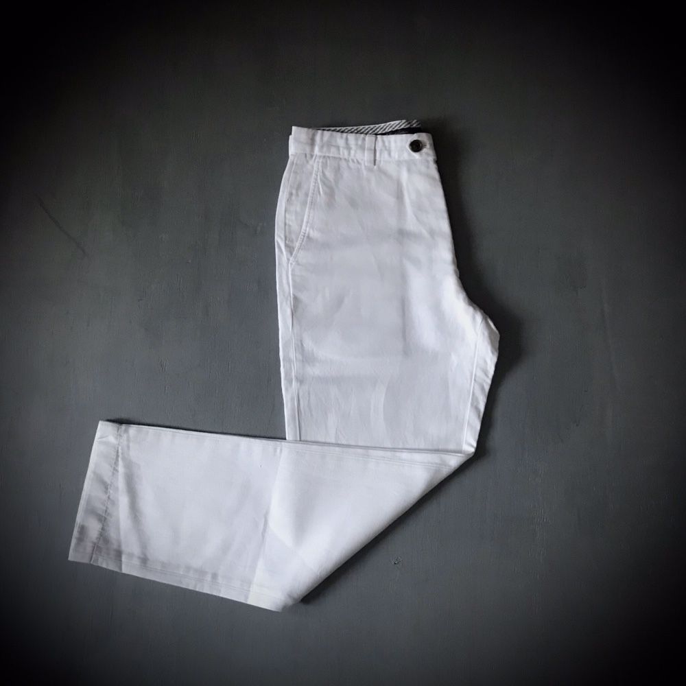 Чіноси (джинси, брюки) Brooks Brothers білого кольору