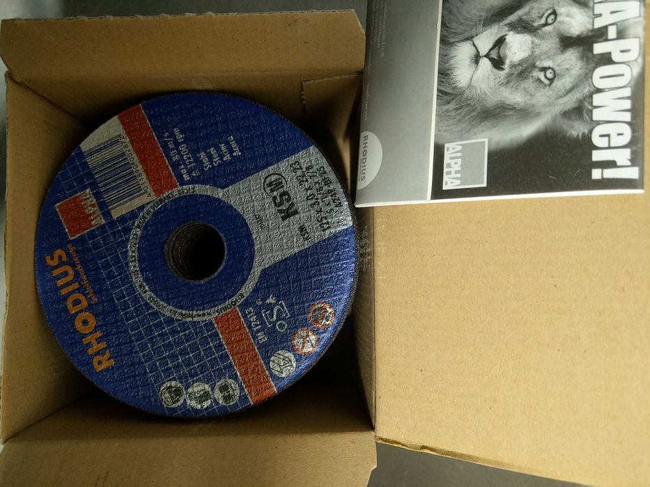 Tarcza do cięcia stali RHODIUS 125x3,0x22,23 A24P-BF-25 (45 szt.)