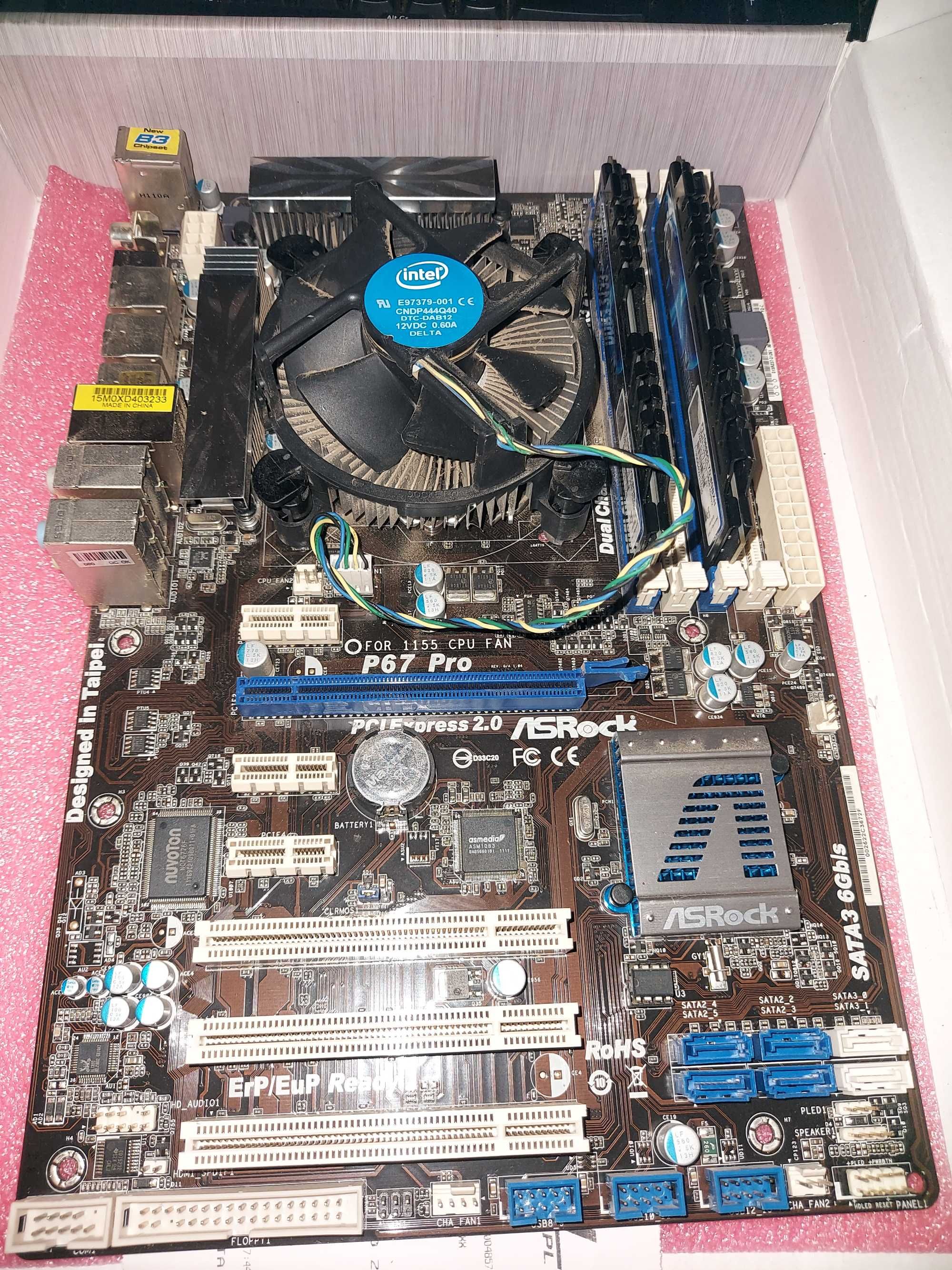 Płyta główna Asrock P67 + Procesor Intel i5 2500k + 8GB ram DDR3