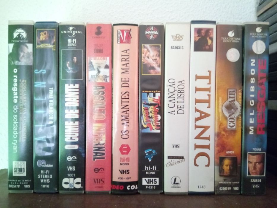 Lote Cassetes VHS Originais Estado Novo