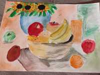 Картина натюрморт, з фруктами