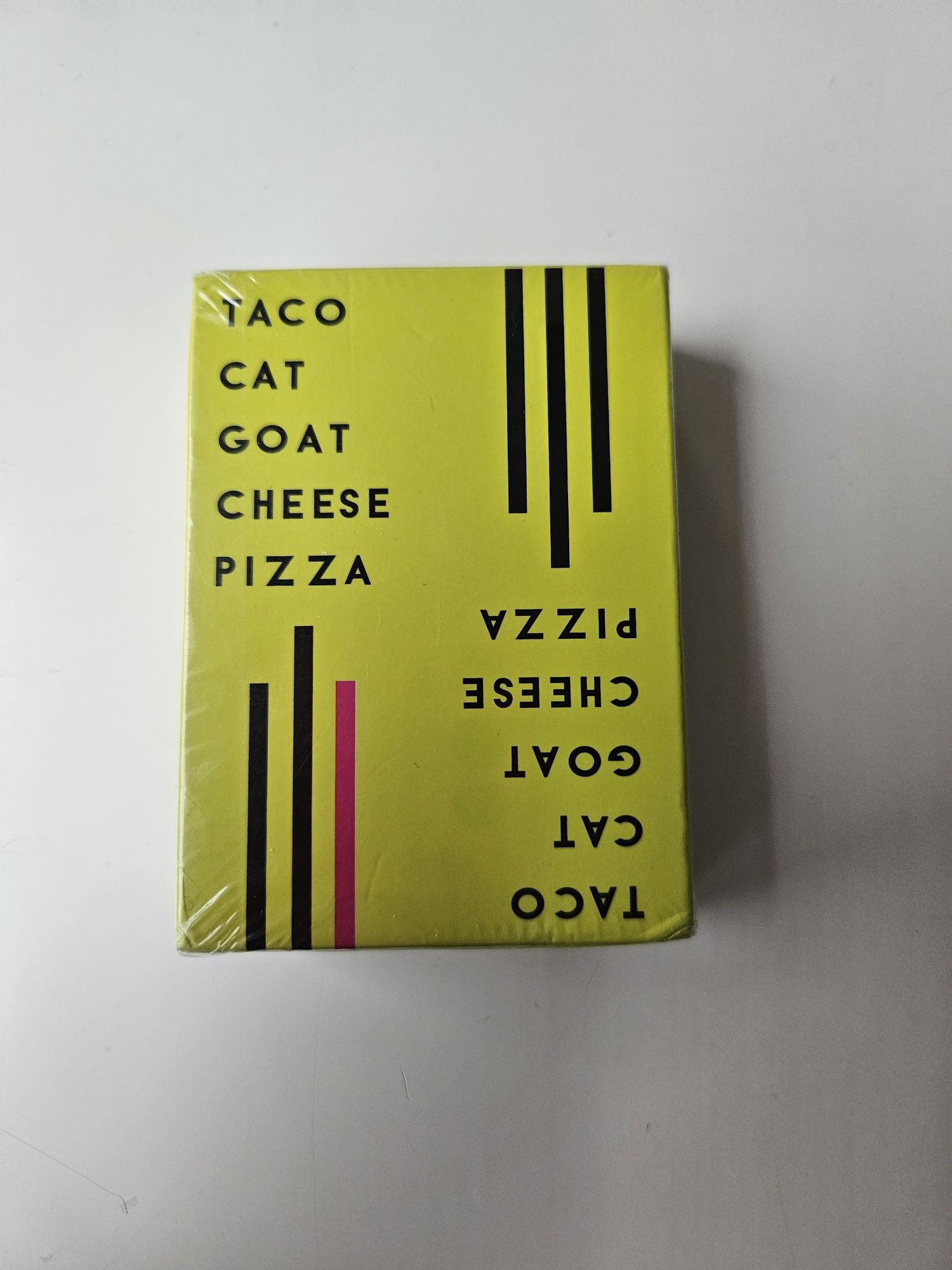 Gra karciana po angielsku Taco Cat Goat Cheese Pizza