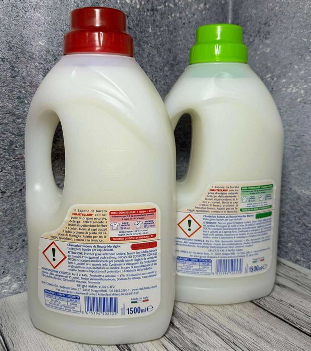 Рідке мило для прання Chanteclair Марсельське мило Muschio Bianco 1,5л