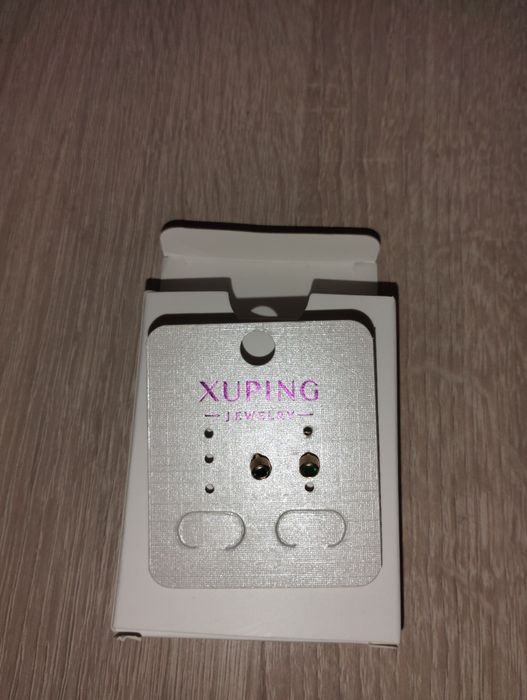 Сережки з медичного золота гвоздики