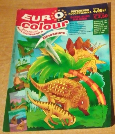 Supereuro kolorowanka nowa "Dinozaury"