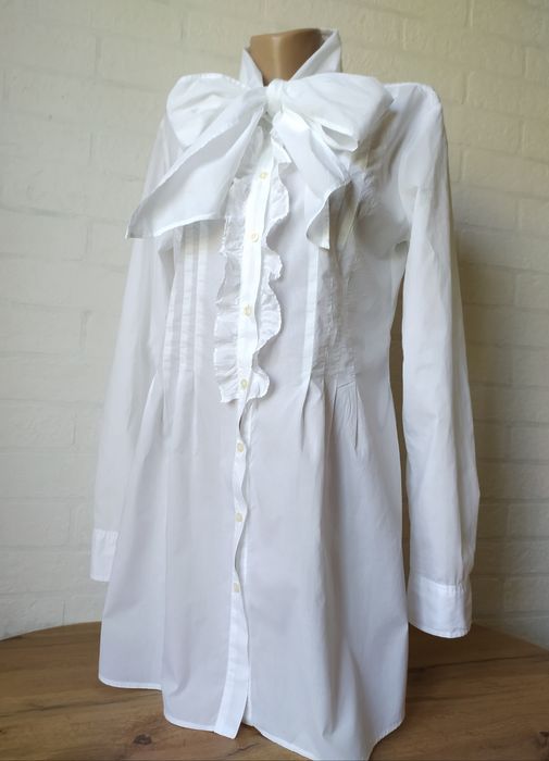 Белая блузка. Брендовая блузка. Туника. Платье сорочка.