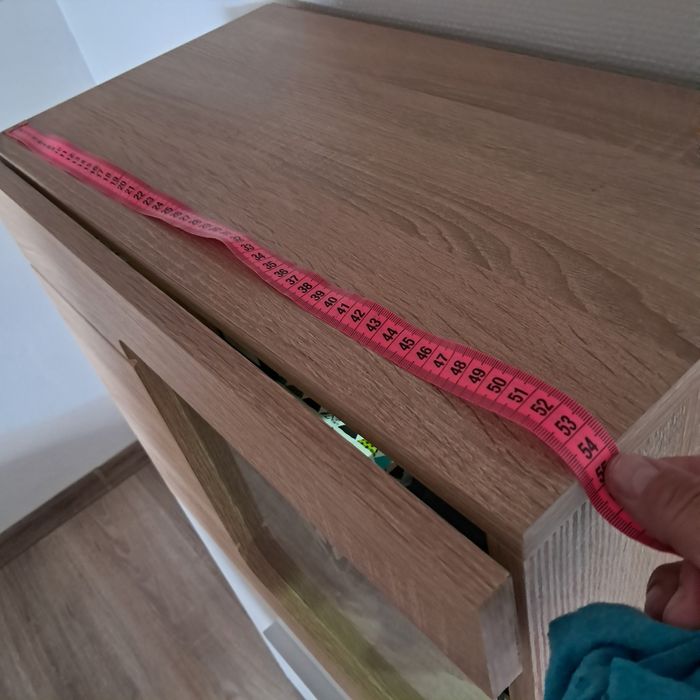 Komplet BRW 2xszafka led  1x Rtv  dąb sonoma /biel połysk