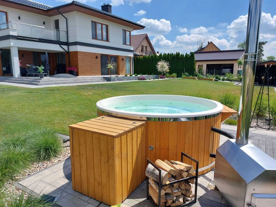 Balia Ogrodowa Hot Tub Wellness Gorąca Beczka Kąpielowa Bania Sauna